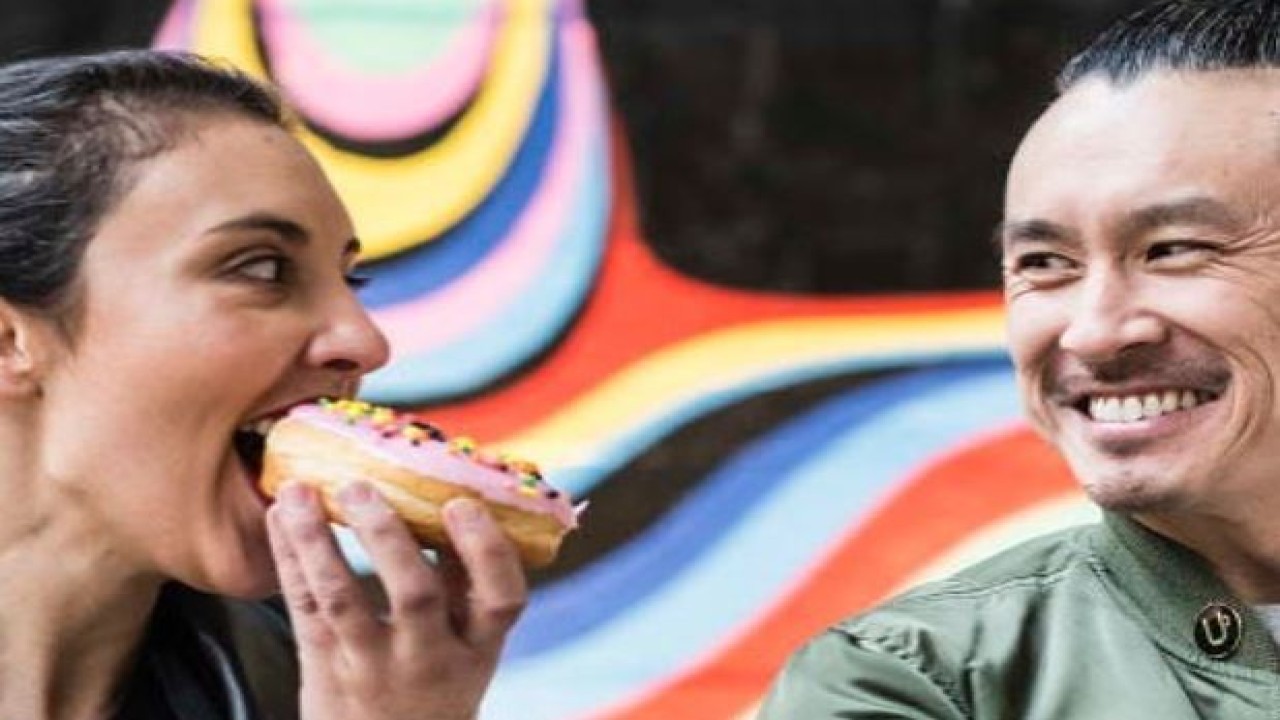 Kristy Bannister menjelma sebagai 'ratu donat' dengan bisnis senilai Rp87,2 miliar. (The Sun)