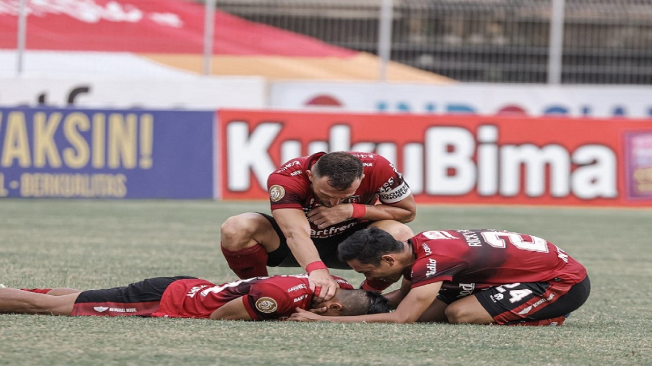 Selebrasi Skuad Bali United