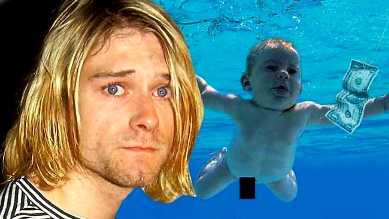 Spencer Elden saat ini dan ketika masih bayi. (net)