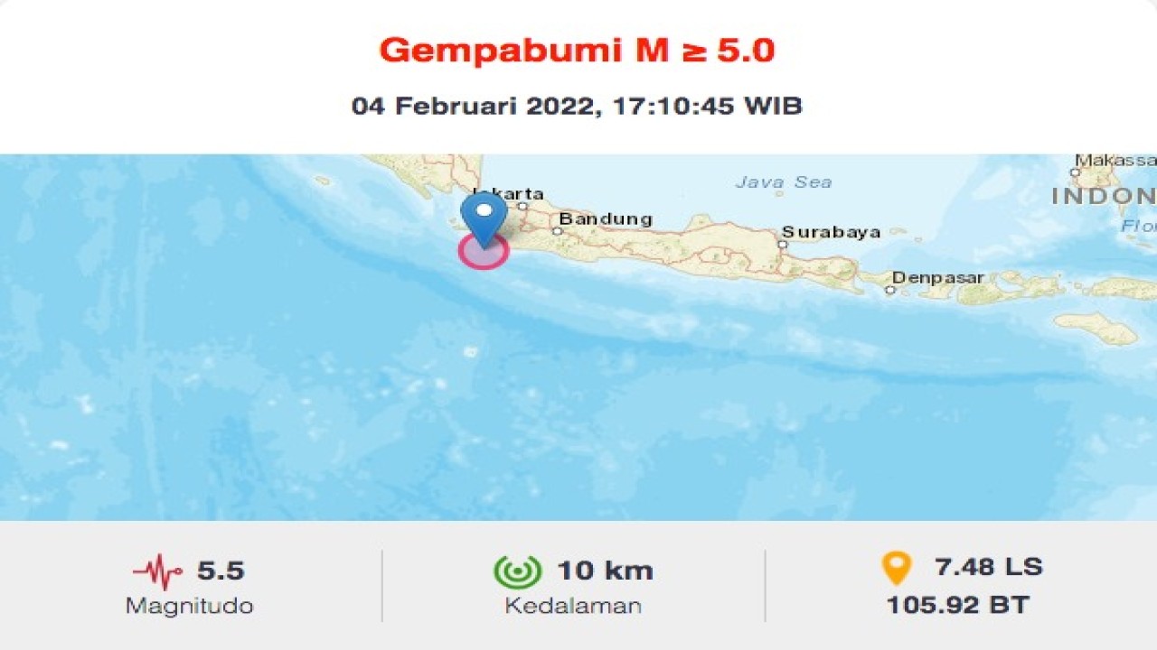 Gempa bumi Jakarta.