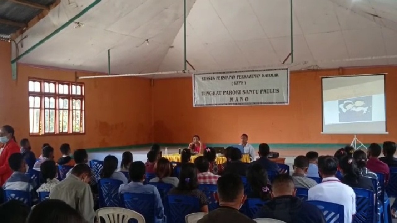 Kursus Perkawinan Keluarga Katolik (KPPK) di Paroki Mano, Keuskupan Ruteng. Foto (istimewa)
