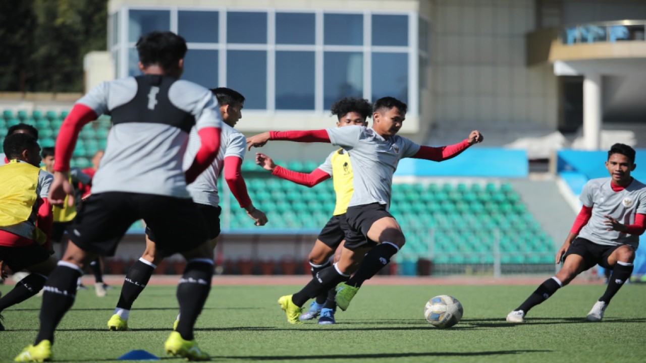 Latihan Timnas Indonesia U23