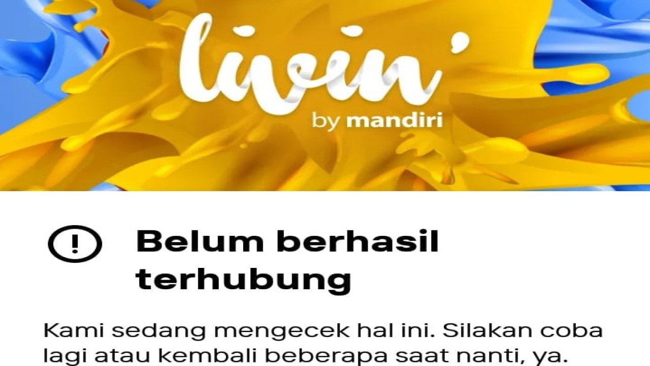Livin' by Mandiri eror