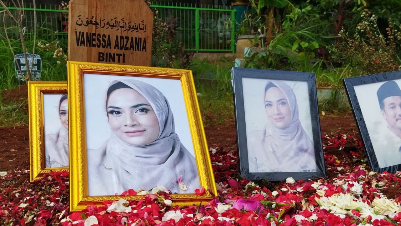 Makam Vanessa Angel di TPU Islam Malaka, Jakarta Selatan/ist