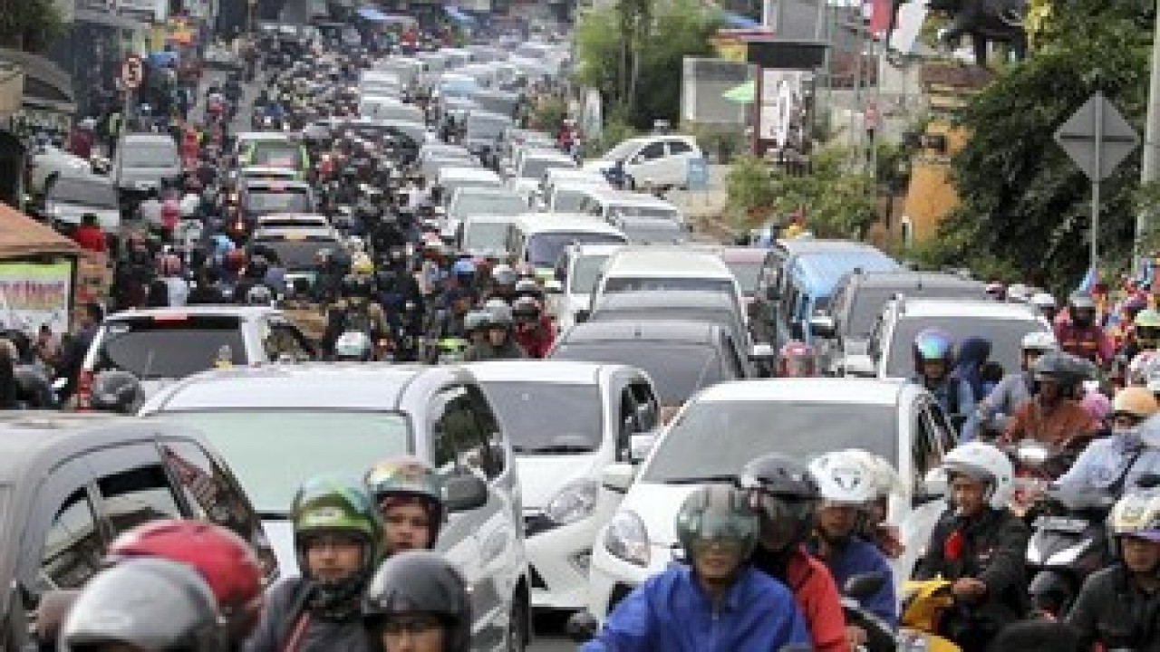 Kemacetan di Puncak. (Antara)