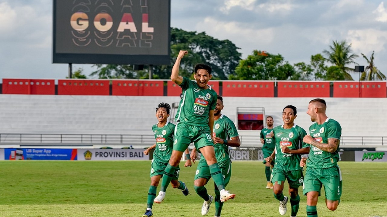 Selebrasi skuad PSS Sleman