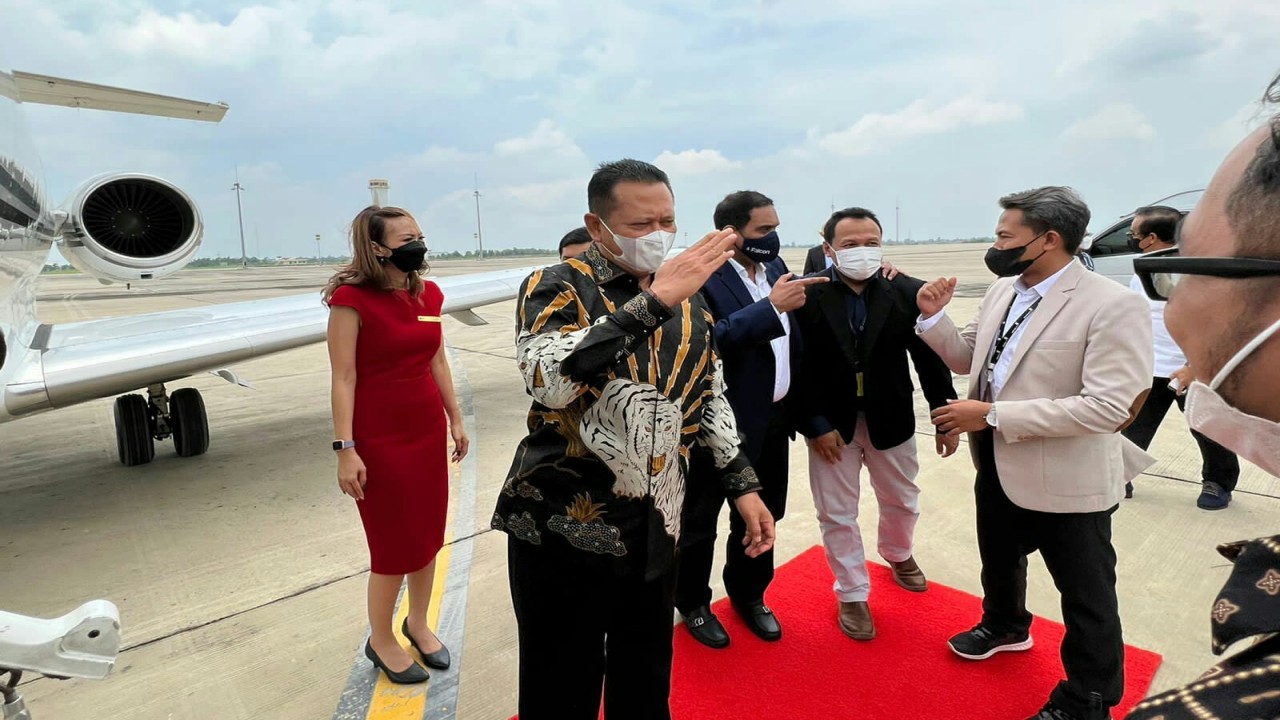 Bamsoet di Bandara Kertajati.