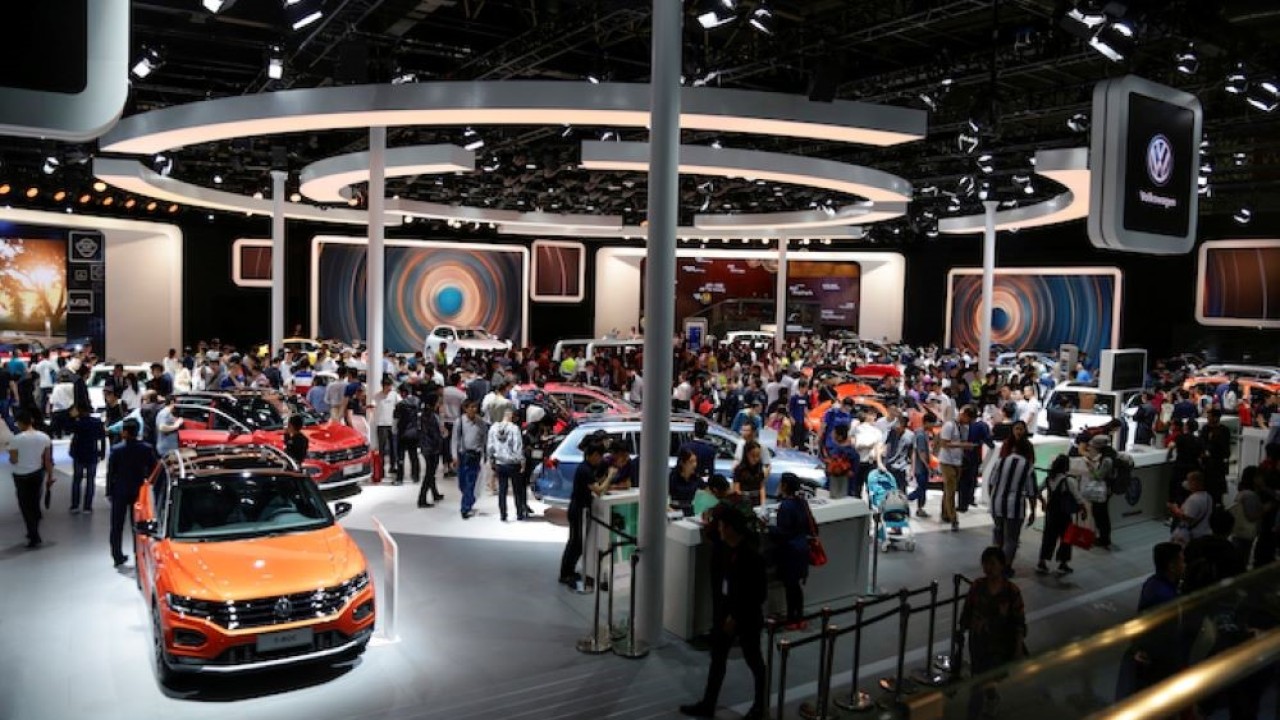 Ilustrasi pameran otomotif Beijing Autoshow ditunda. (Caixin Global)