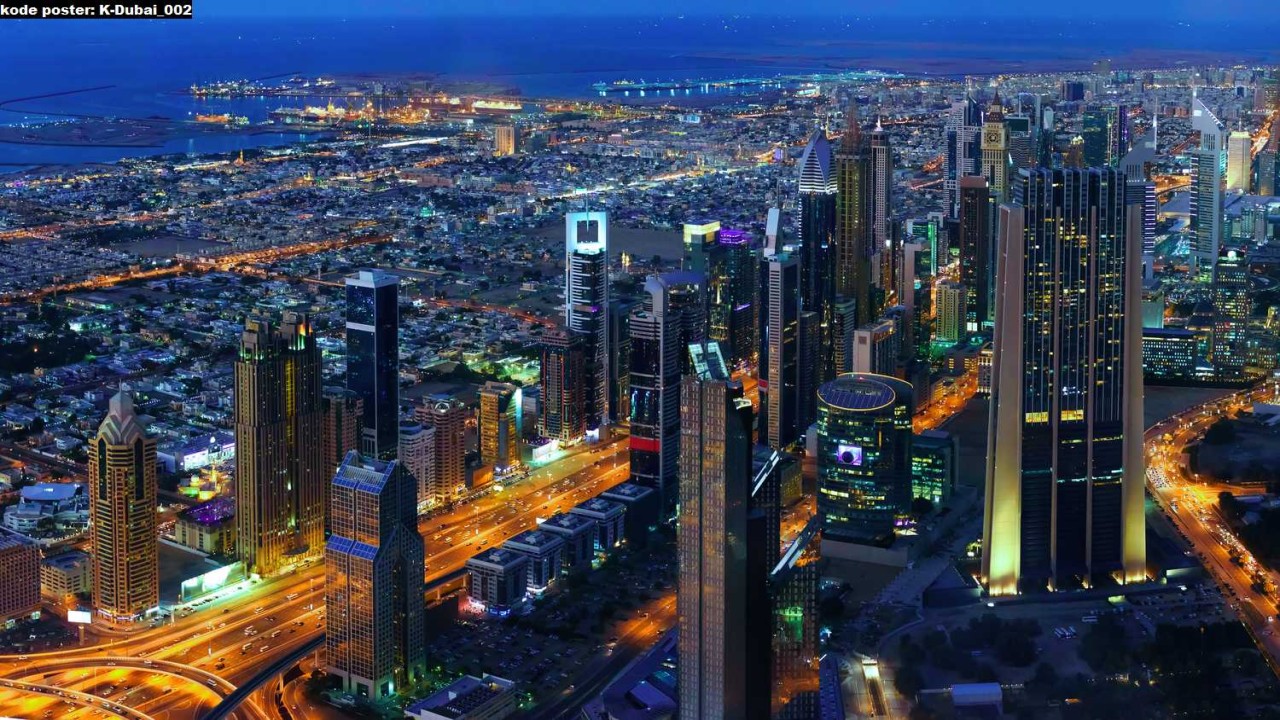 Indahnya pemandangan Kota Dubai di  alam hari/ist