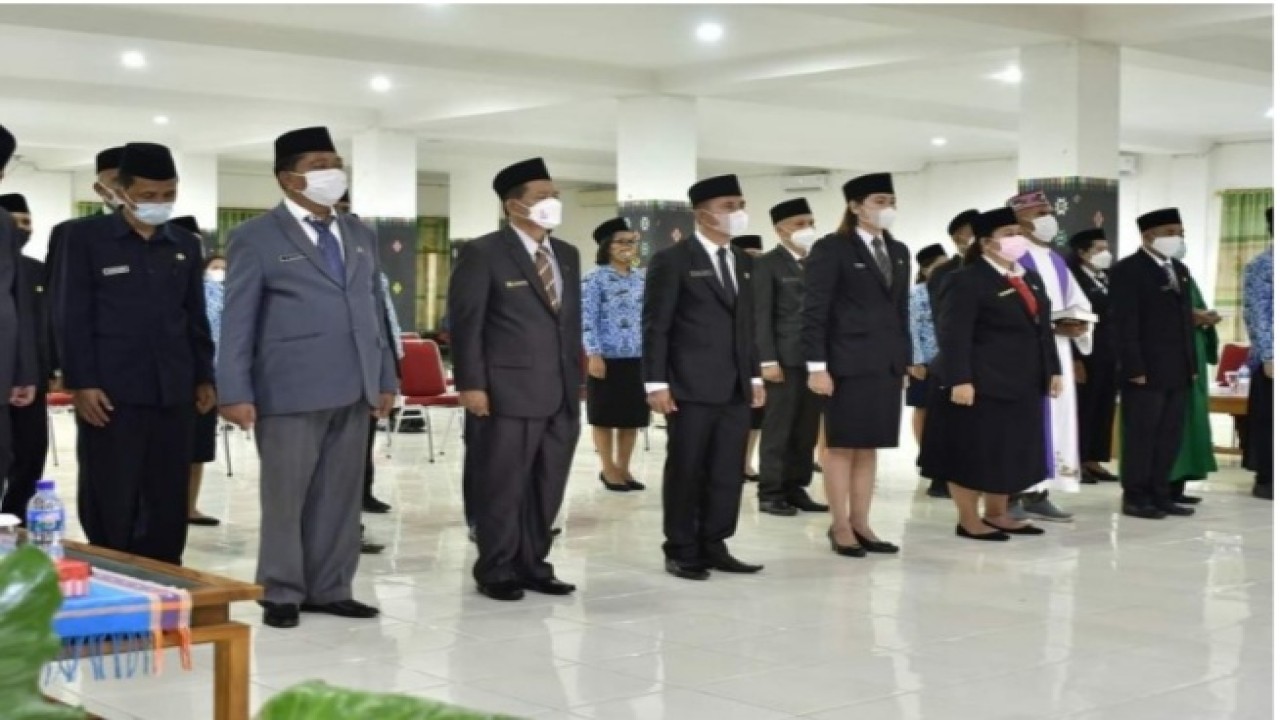Suasana pelantikan para pejabat pimpinan tinggi pratama di Kabupaten Manggarai Barat. Foto (istimewa)