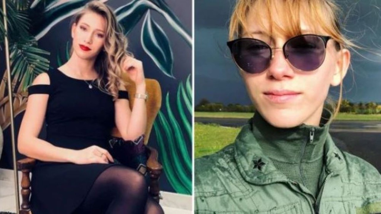 Pilot cantik asal Italia Giulia Schiff bergabung dengan pasukan Ukraina untuk berperang melawan Rusia. (The Sun)