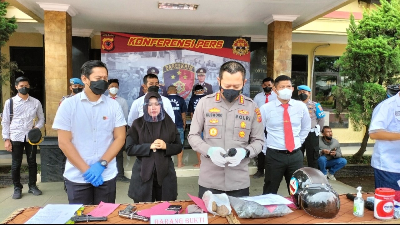 Polresta Bandung Ungkap kasus. Foto: Saifal