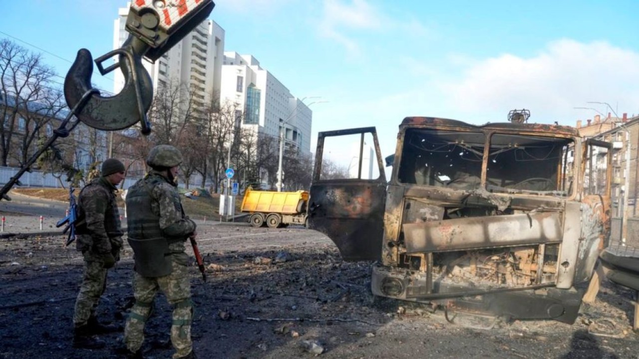 Pasukan Rusia memasuki kota Kharkiv saat pertempuran berlanjut di Ukraina. (Marca)