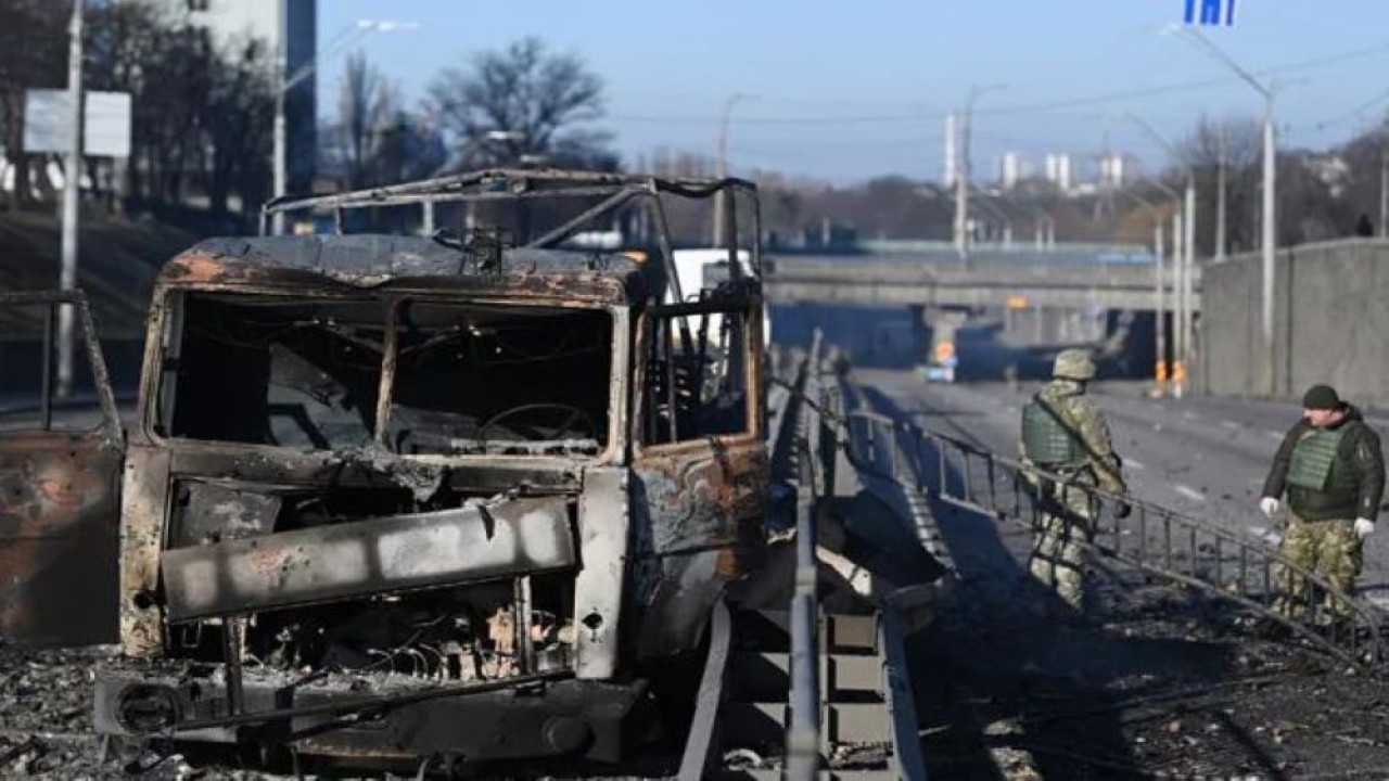 Krisis Rusia-Ukraina: Terjadi ledakan keras di ibu kota Ukraina, Kiev. (NDTV)