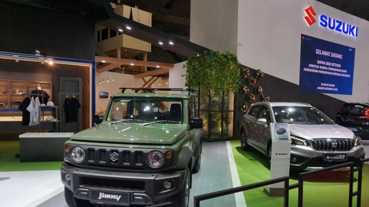 Suzuki menghadirkan produk unggulan di Jakarta Auto Week 2022. (Suzuki Indonesia)