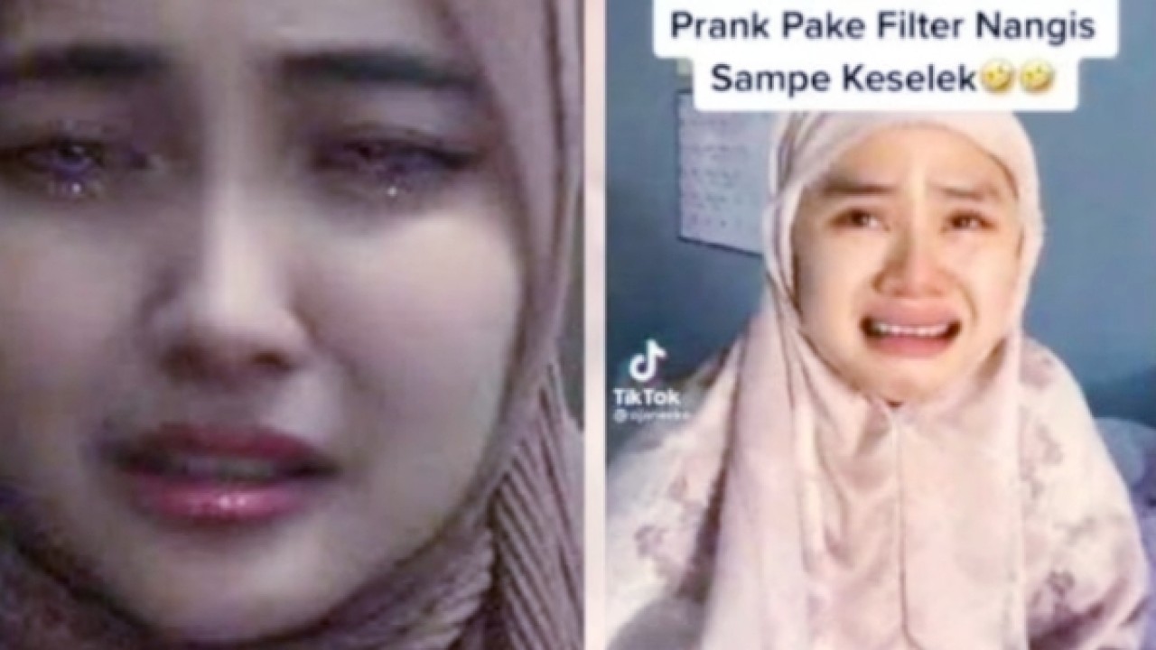 Filter nangis viral di TikTok/net