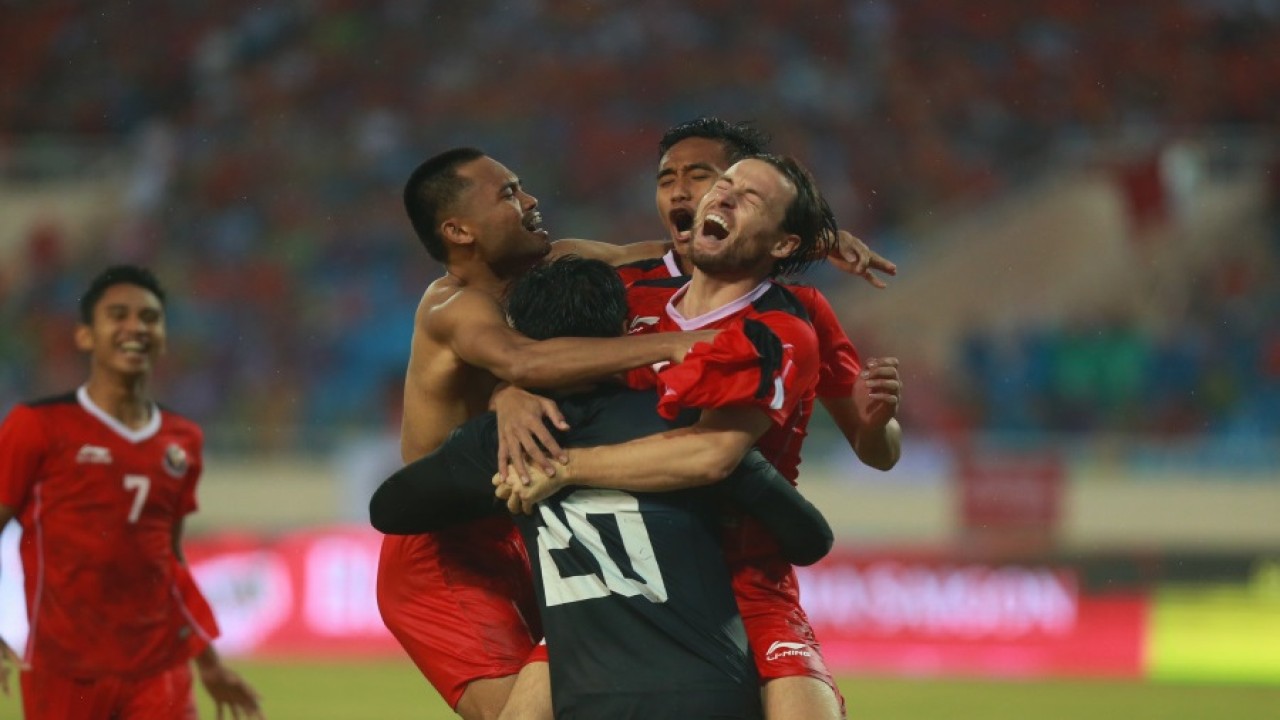 Selebrasi Timnas Indonesia U23