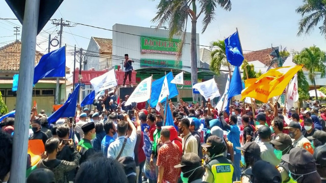 Ilustrasi demo buruh/ist