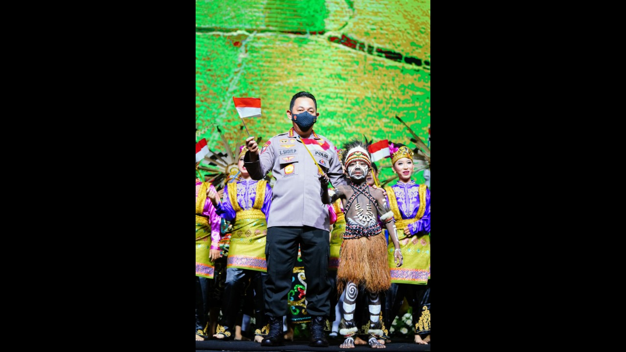 Kapolri Jenderal Listyo Sigit Prabowo dalam "Malam Apresiasi Kreasi: Setapak Perubahan Polri".