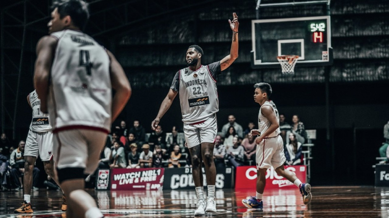 Laga uji coba Timnas Basket Indonesia