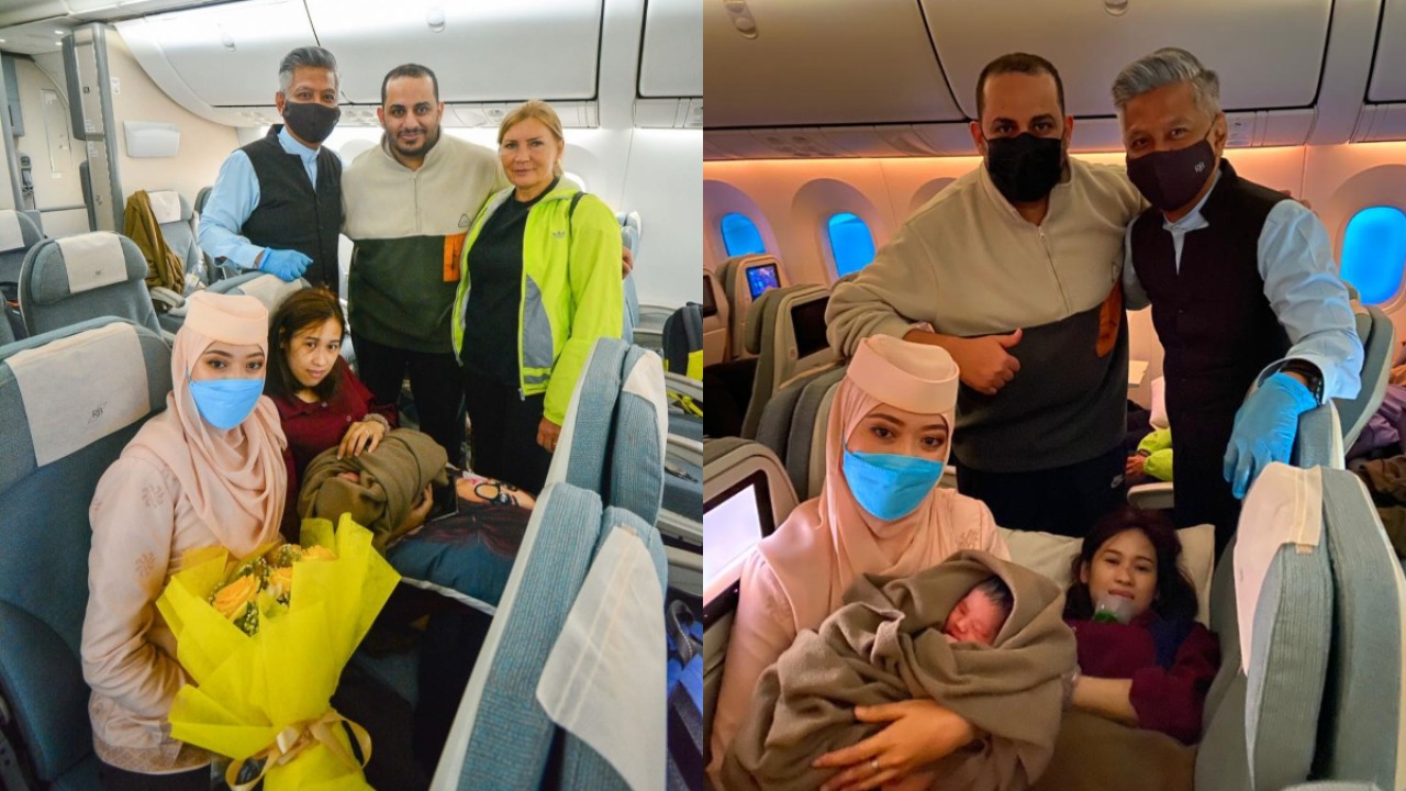 Penumpang melahirkan di pesawat/ist