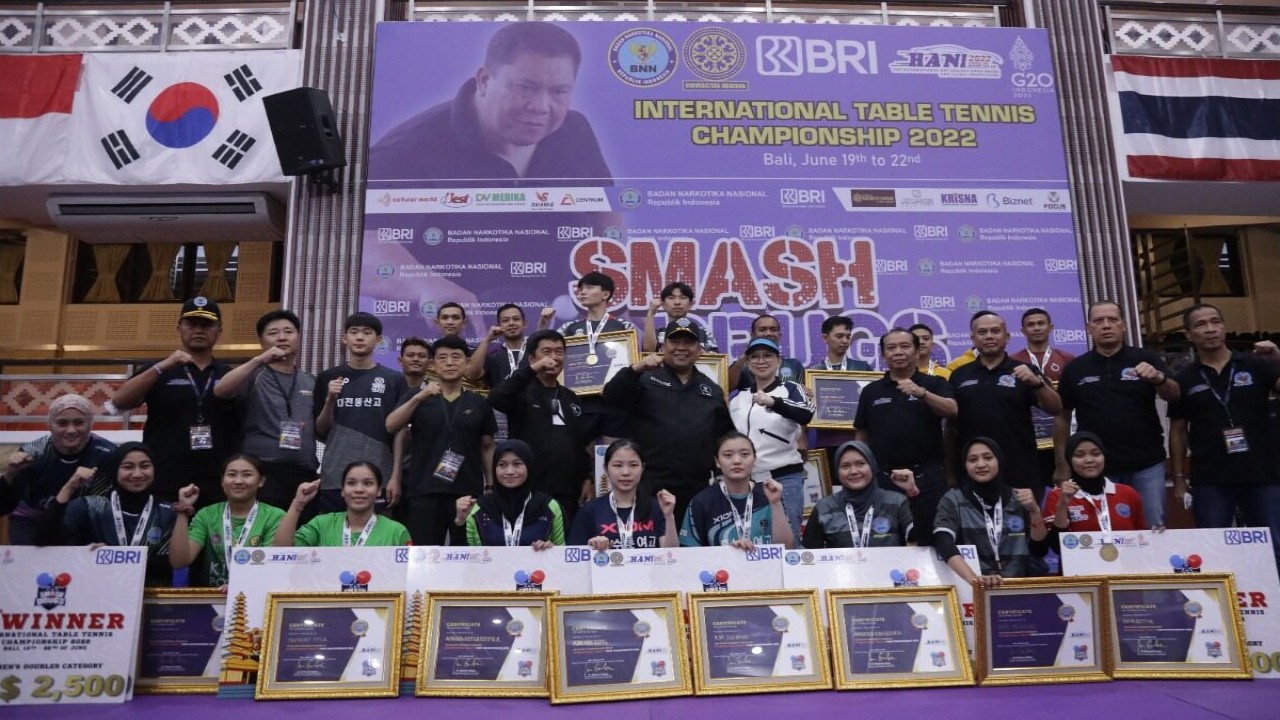 Penutupan acara Smash on Drugs 2022 di Bali.
