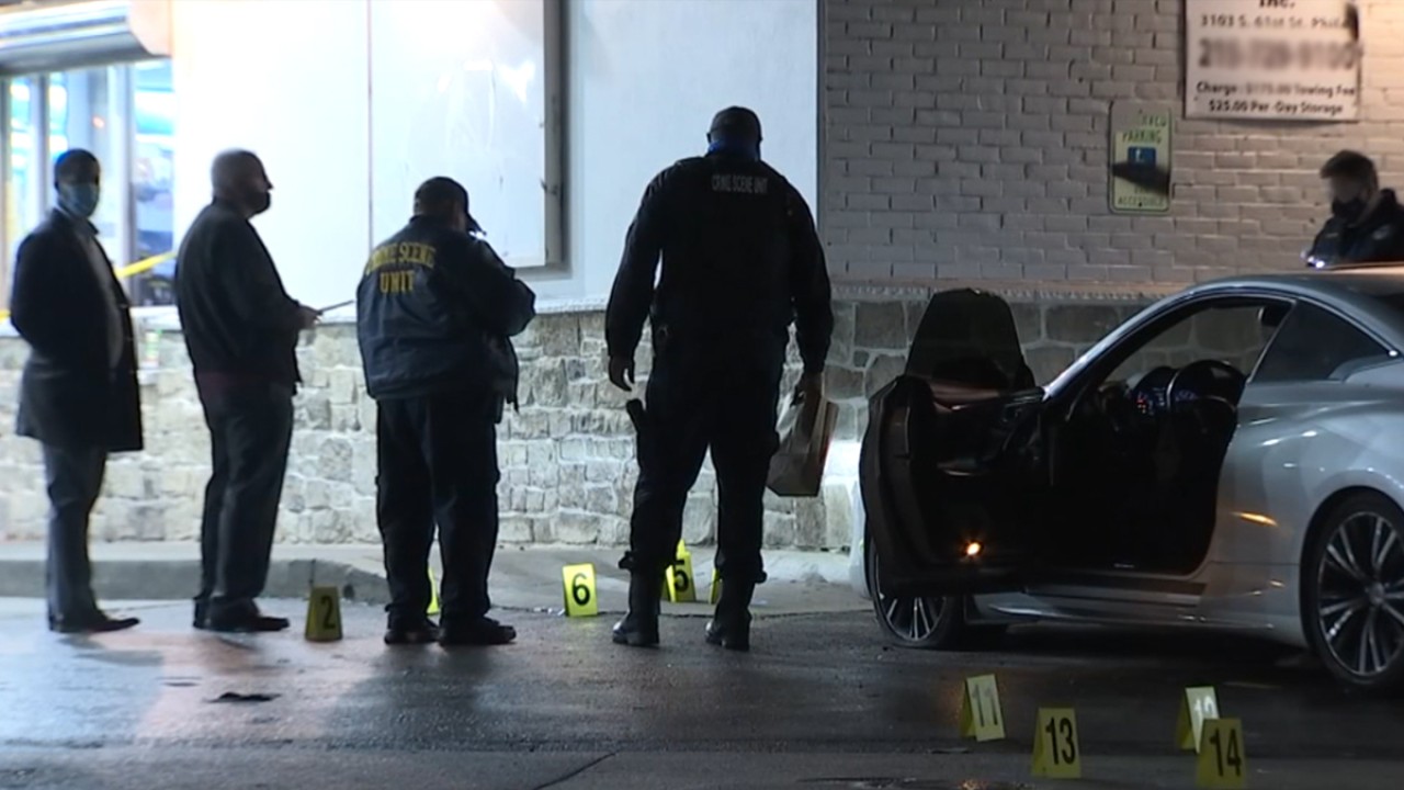 Polisi sedang melakukan olah TKP atas penembakan di Philadelphia, AS/ist