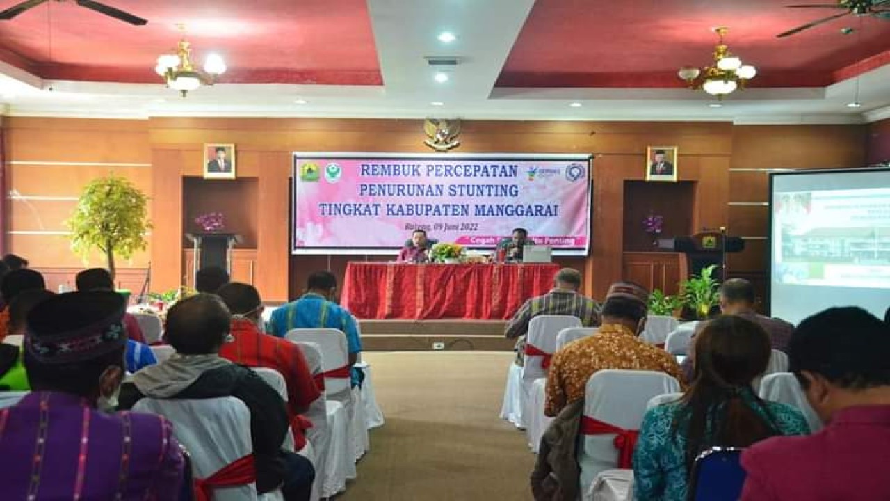 Rembuk percepatan penanangan stunting tingkat Kabupaten Manggarai. Foto (Istimewa)