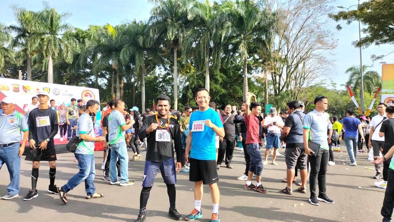 Puluhan wartawan ikut lomba lari 5 km