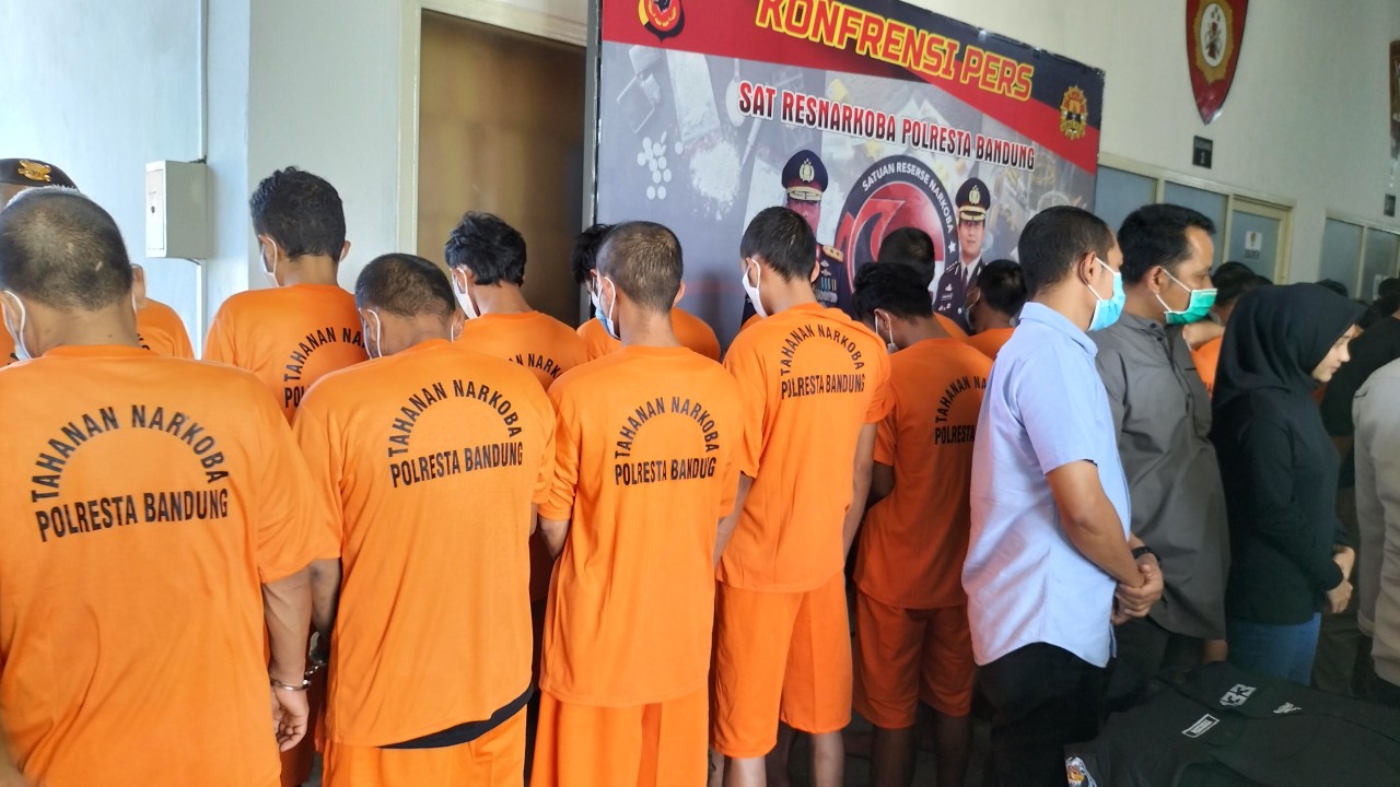 Puluhan Pengedar narkoba ditangkap