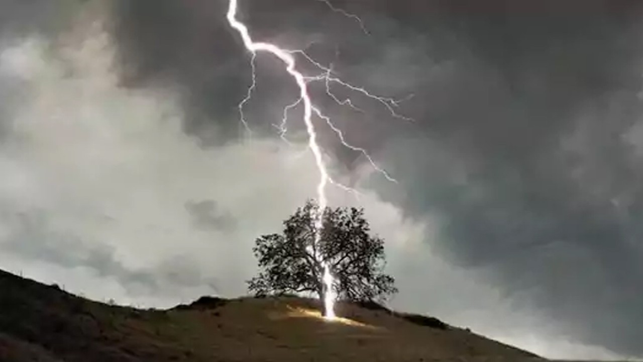 Ilustrasi sambaran petir/ist