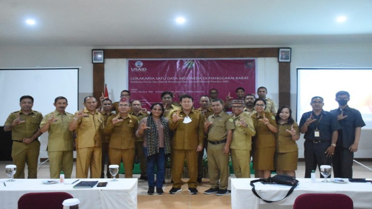 Pemkab Mabar Bersama USAID Gelar Sosialisasi Forum Satu Data Indonesia Manggarai Barat pada Senin (29/8/2022). Foto (Istimewa)