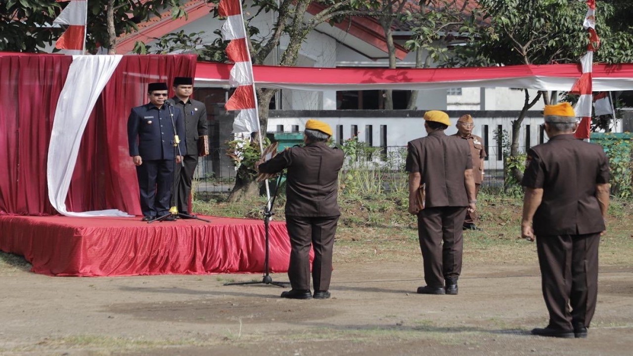 Peringatan hari veteran tingkat kabupaten Bandung.