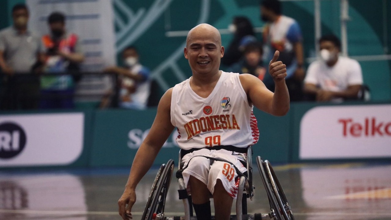 Tim basket kursi roda 5x5 putra Indonesia