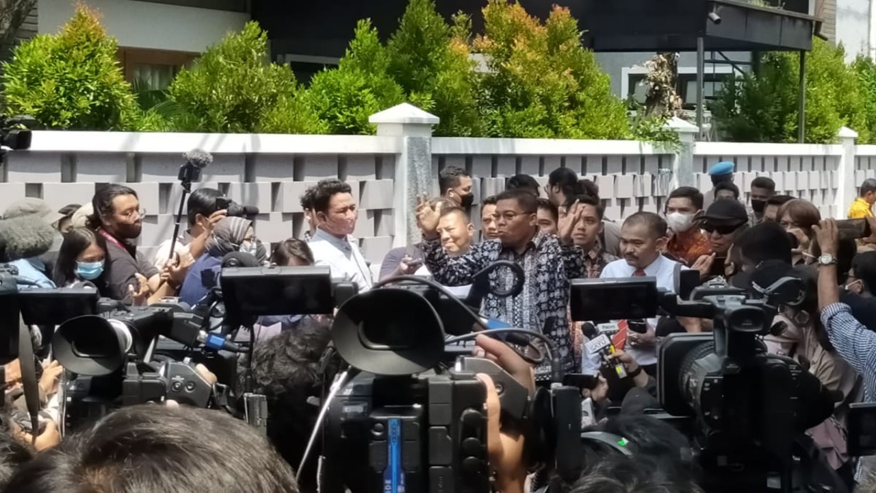Tim Kuasa Hukum keluarga Brigadir Nofriansyah Joshua Hutabarat alias Brigadir J mengaku kecewa. (foto: Nusantaratv.com/Ramses Manurung)