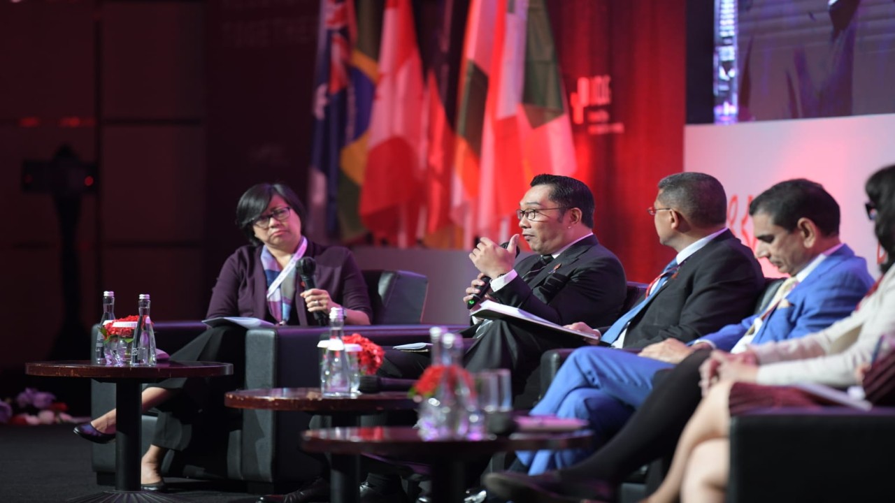 Ridwan Kamil Saat Jadi Pembicara pad Agenda Urban 20.