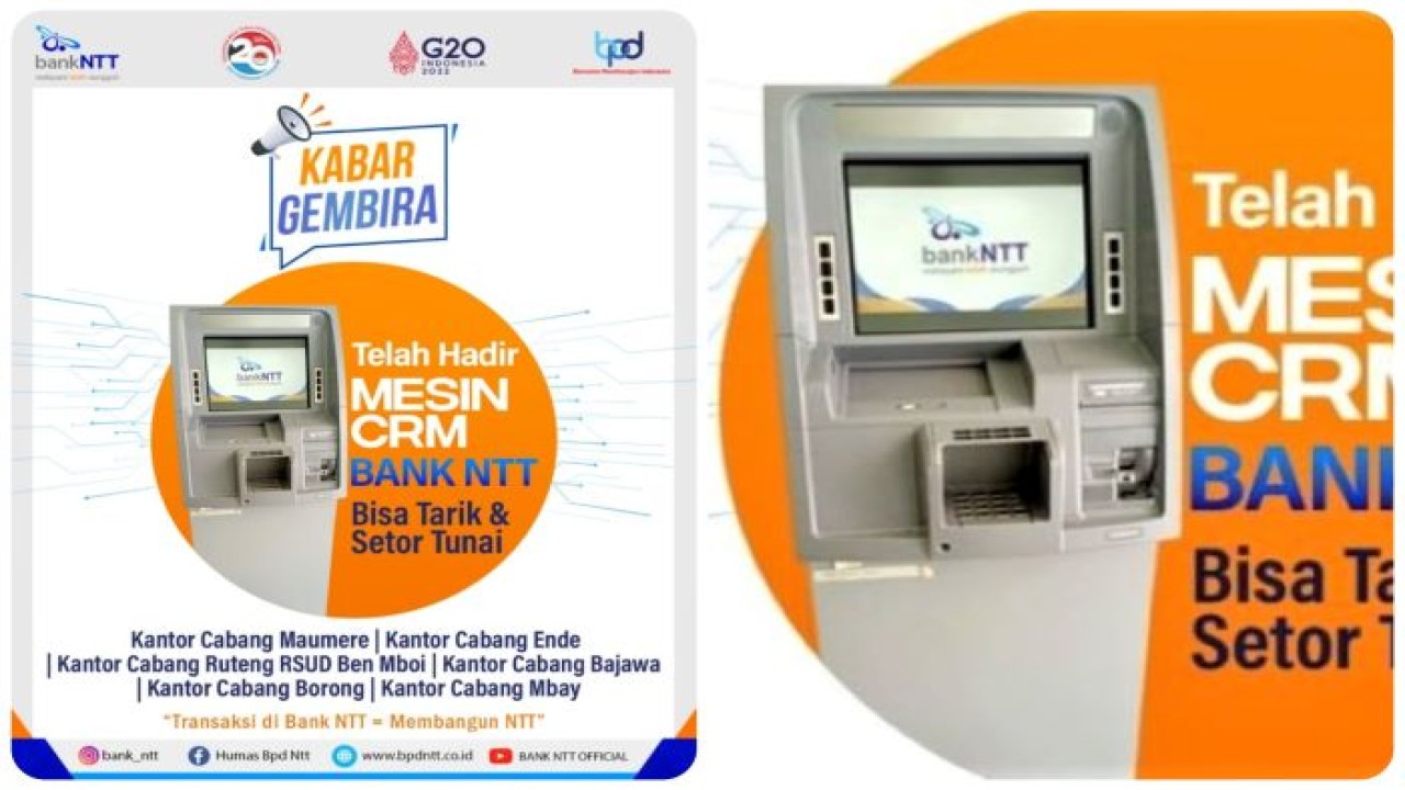 Mesin CRM Bank NTT. Foto (Istimewa)