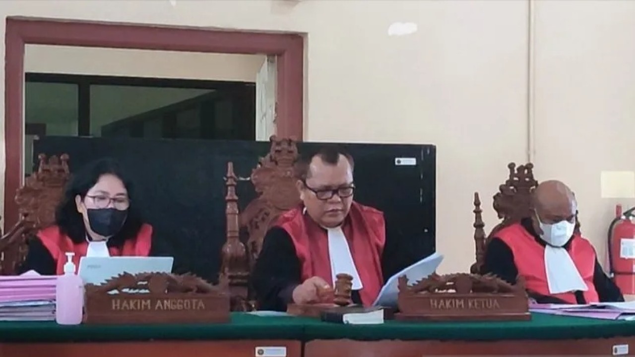 Suasana sidang di Pengadilan Negeri Makassae. Foto (Istimewa)