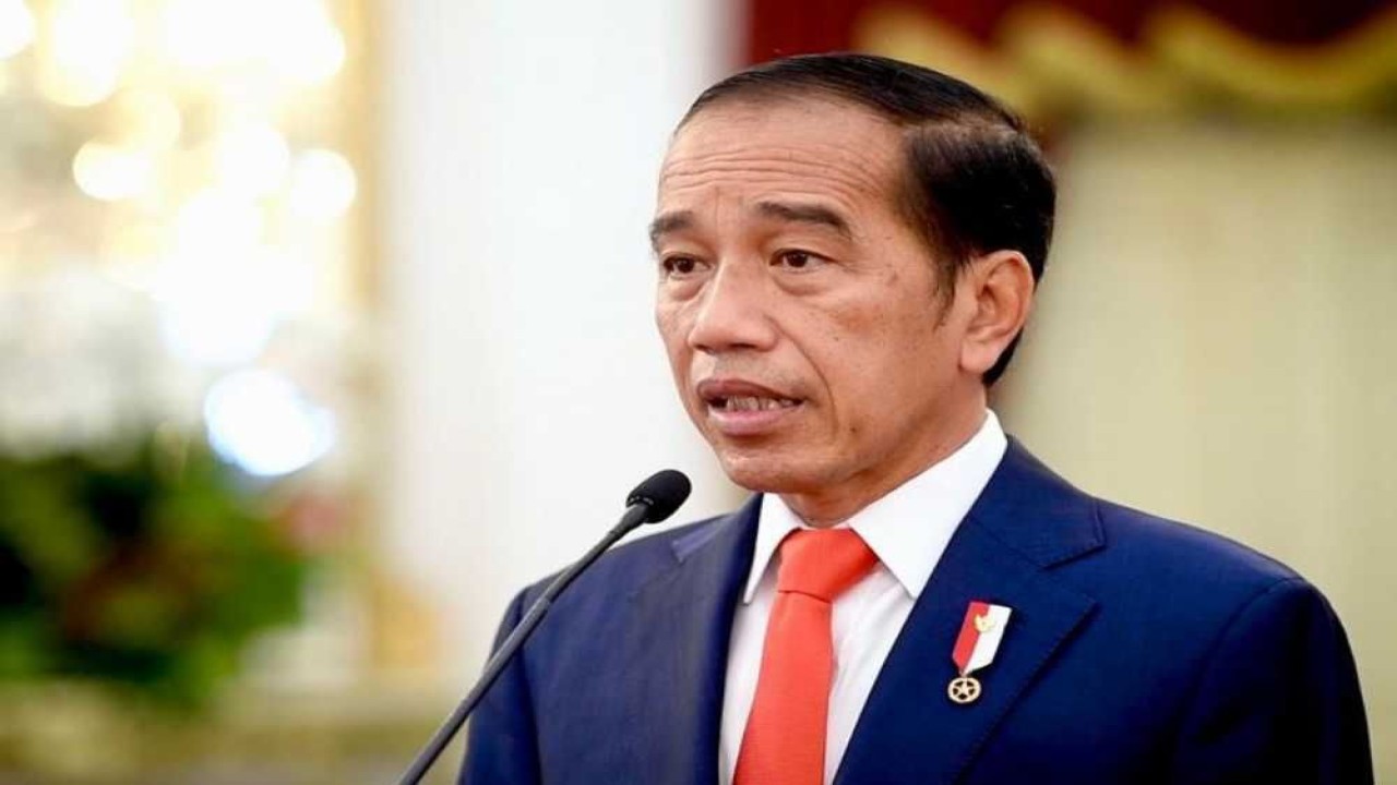 Presiden Jokowi mengucapkan selamat Hari Olahraga Nasional (Haornas) 2022. (Biro Pers Sekretariat Presiden)