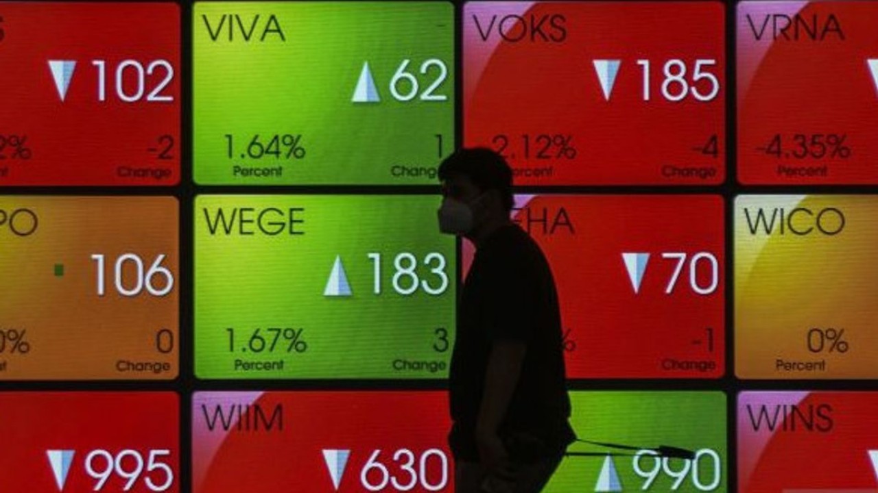 Ilustrasi grafik saham/ist