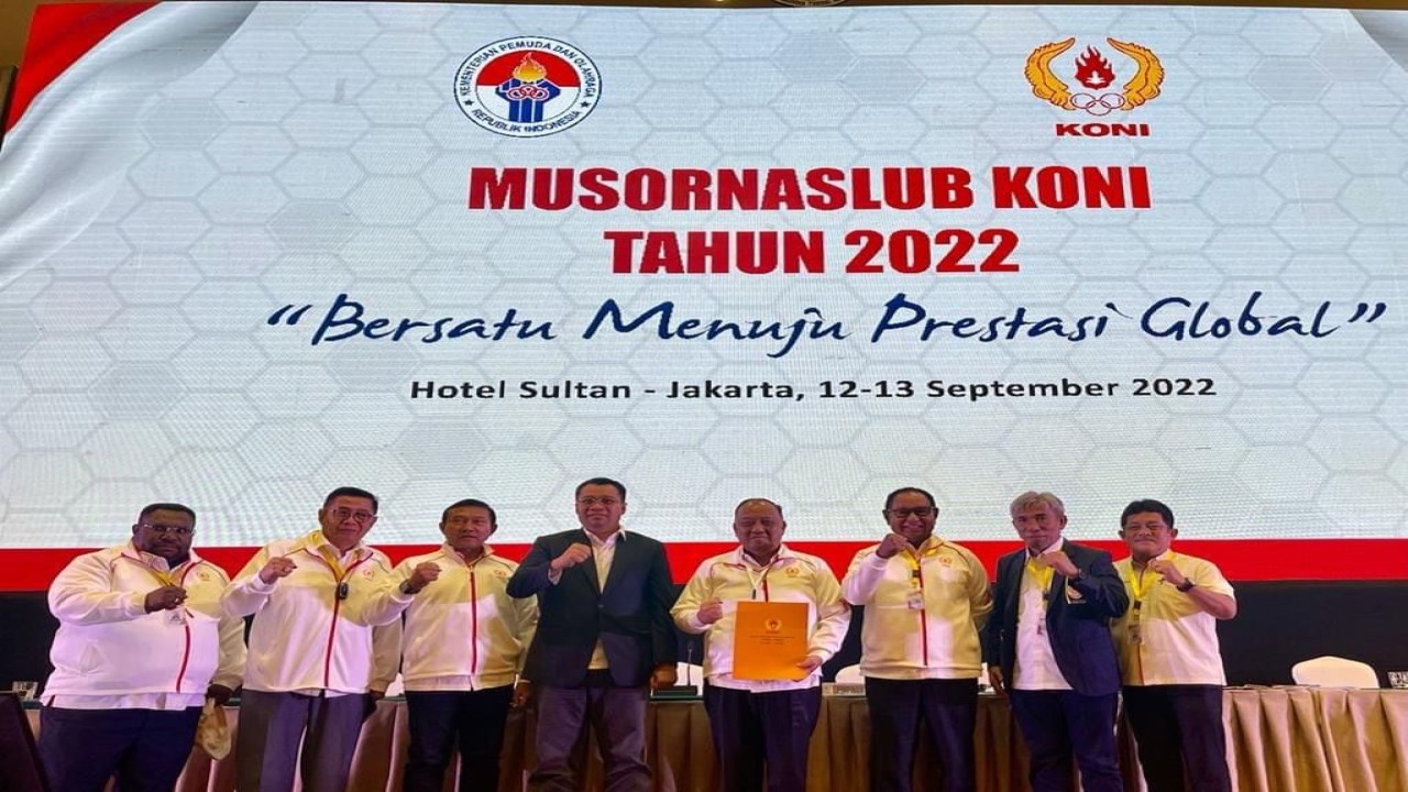 Musyawarah Olahraga Nasional Luar Biasa KONI tahun 2022 menetapkan Provinsi NTB dan NTT menjadi tuan rumah PON XXII 2028. Foto (Istimewa)