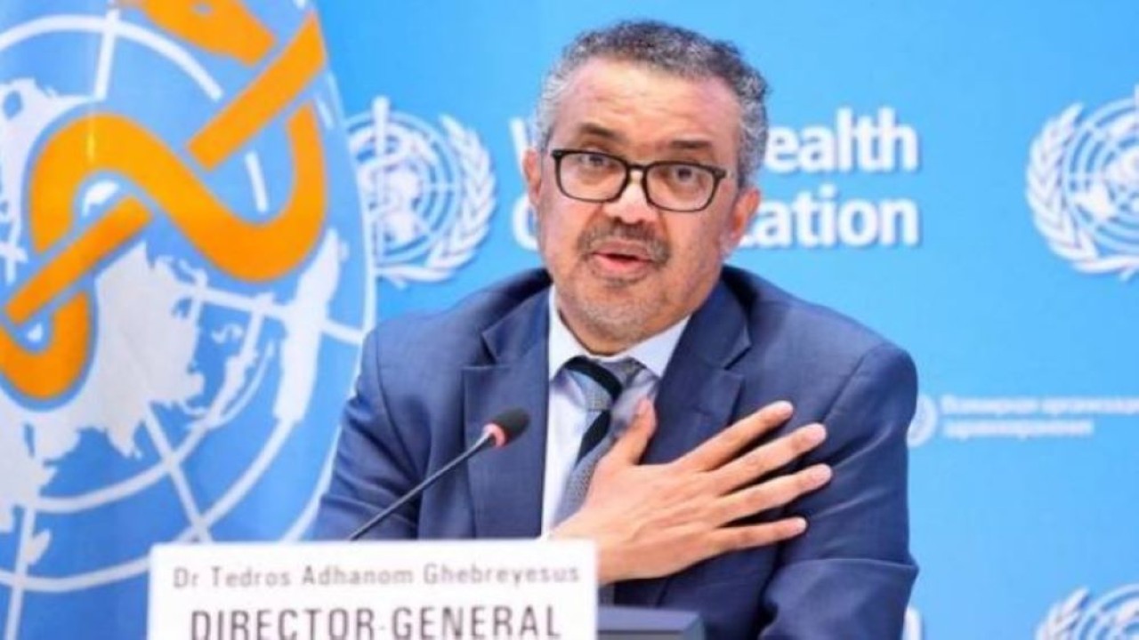 Direktur Jenderal Organisasi Kesehatan Dunia (WHO) Tedros Adhanom Ghebreyesus mendesak dunia mengambil kesempatan guna mengakhiri pandemi Covid-19. (Istimewa)