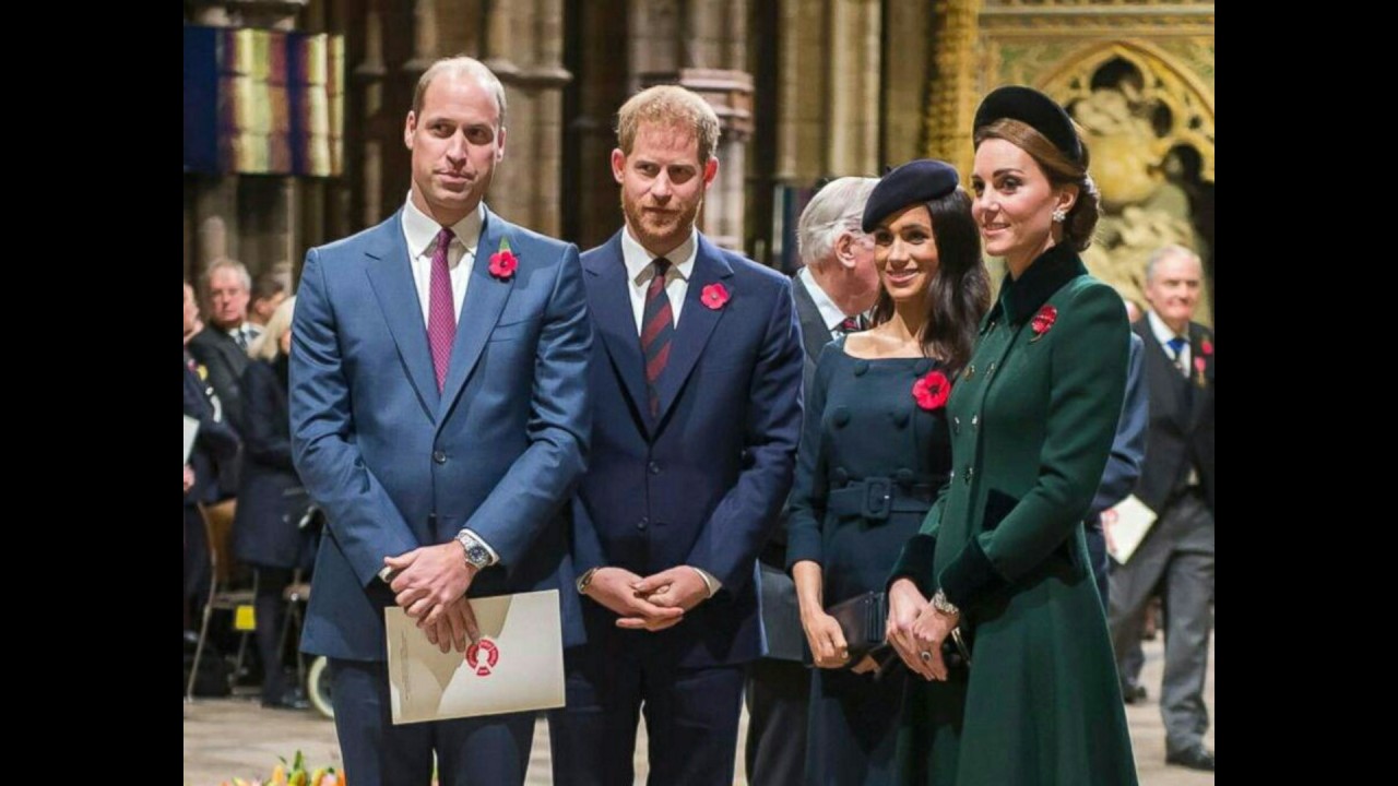 Pangeran William dan Harry, bersama para istri. (Net)