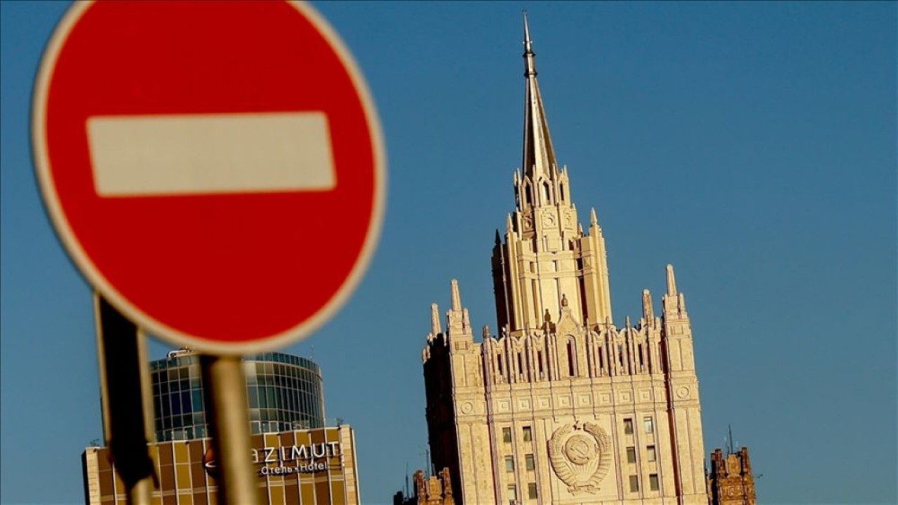 Ilustrasi. Gedung Kementerian Luar Negeri Rusia di Moskow. (Anadolu Agency)