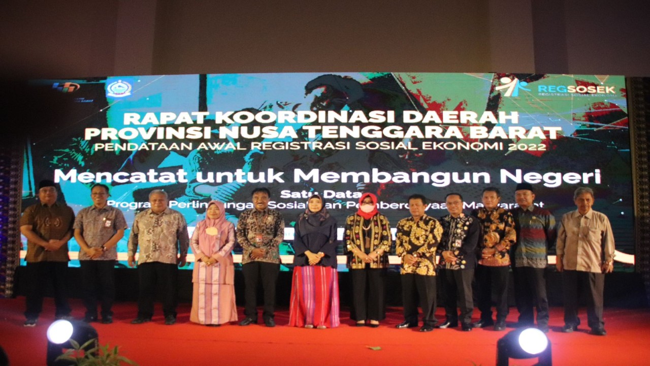Rakorda pendataan awal Regsosek 2022 di Raja Hotel Kuta-Mandalika, Kamis (15/9/2022).Foto (Istimewa)