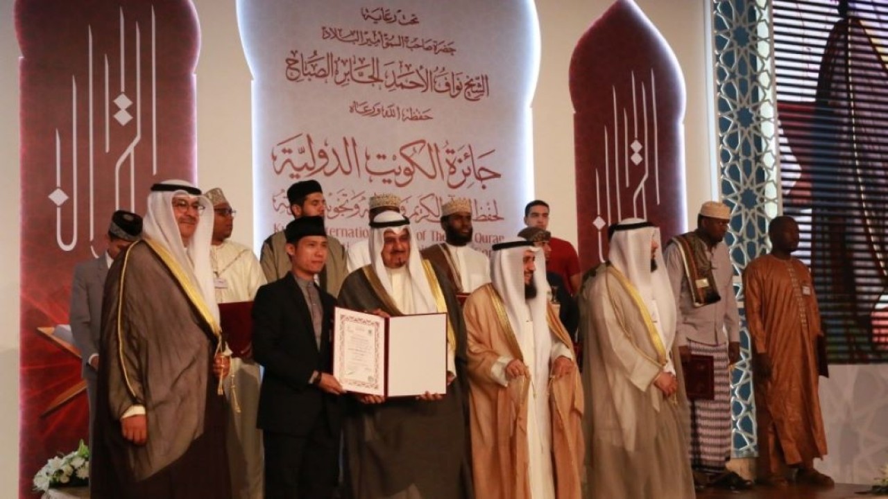 Dasrizal M. Nainin meraih juara 1 pada MTQ Internasional di Kuwait pada 10-19 Oktober 2022. (Ist/Kemenag)
