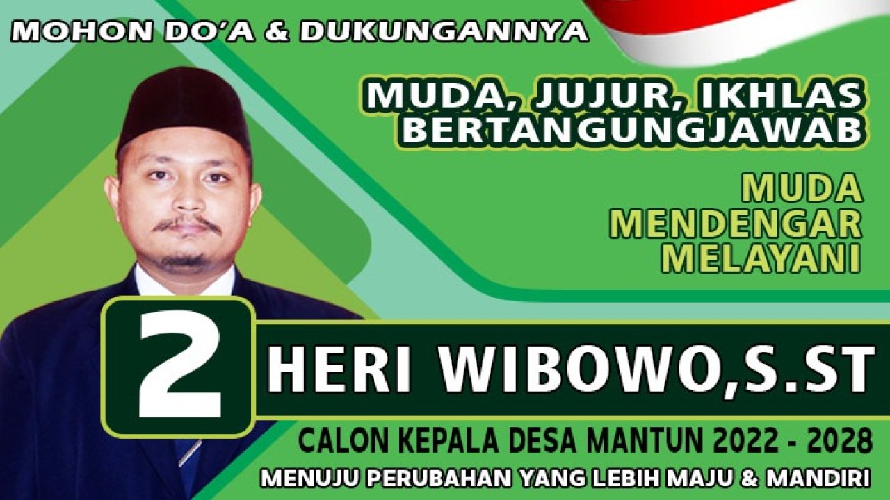 Heri Wibowo Terpilih Jadi Kades Mantun.