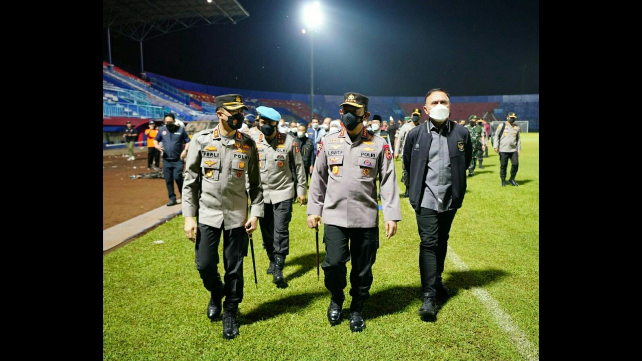 Kapolres Malang bersama Kapolri.