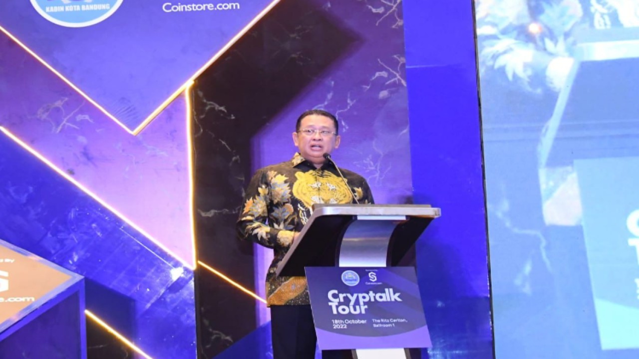 Ketua MPR RI sekaligus Kepala Badan Hubungan Penegakan Hukum, Pertahanan dan Keamanan KADIN Indonesia Bambang Soesatyo. Foto: Dok MPR