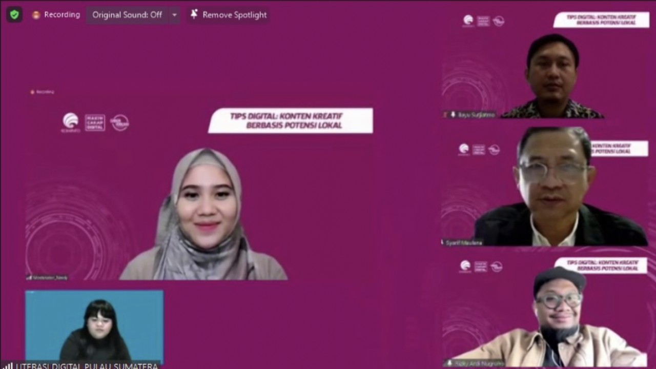 Literasi Digital Tips Konten Kreatif Berbasis Potensi Lokal